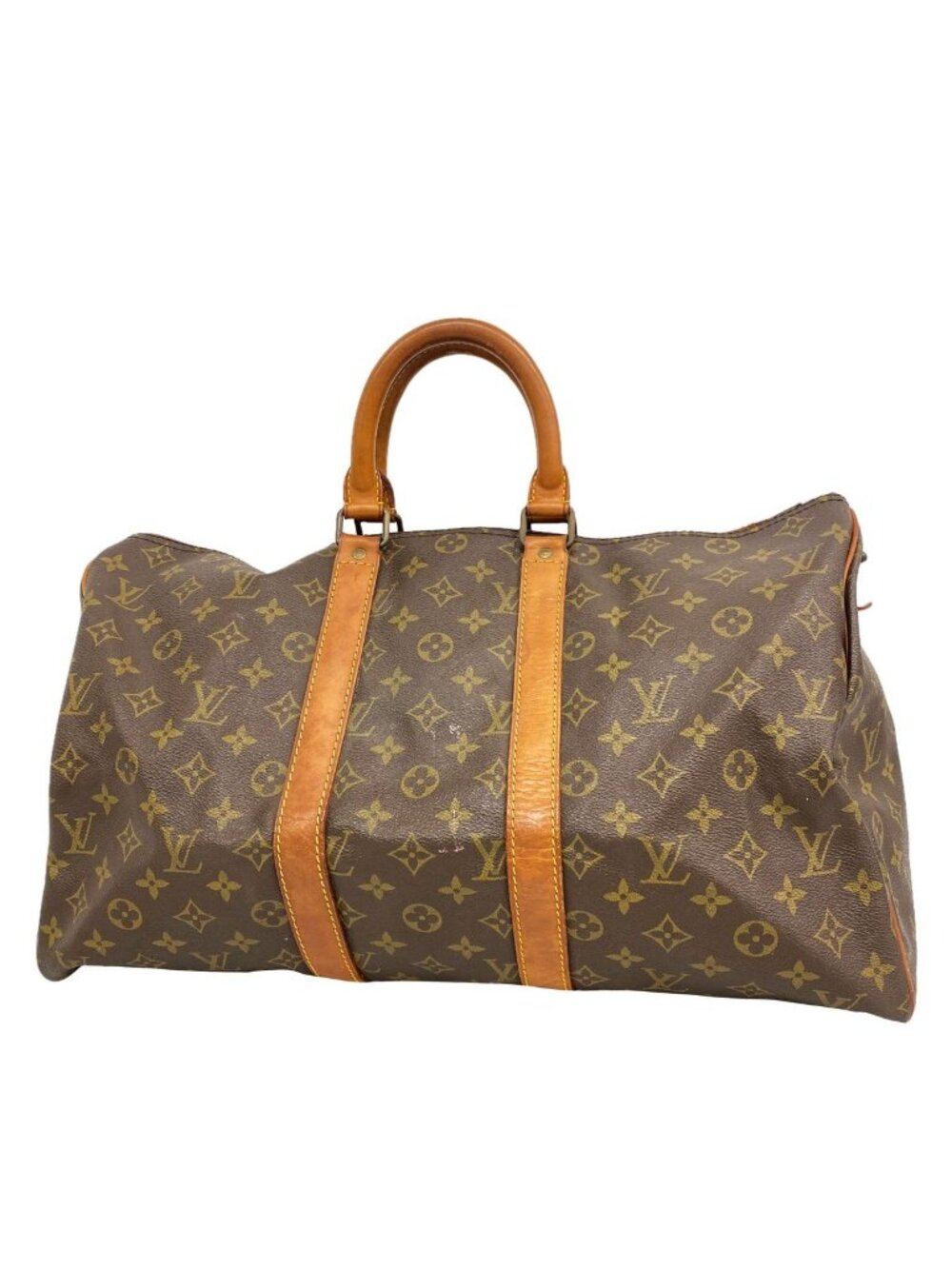 Louis Vuitton Boston Bag Monogram Keepall 45 Brown